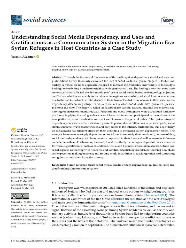 socsci-12-00322-v2 | PDF | Social Media | Popular Culture & Media Studies
