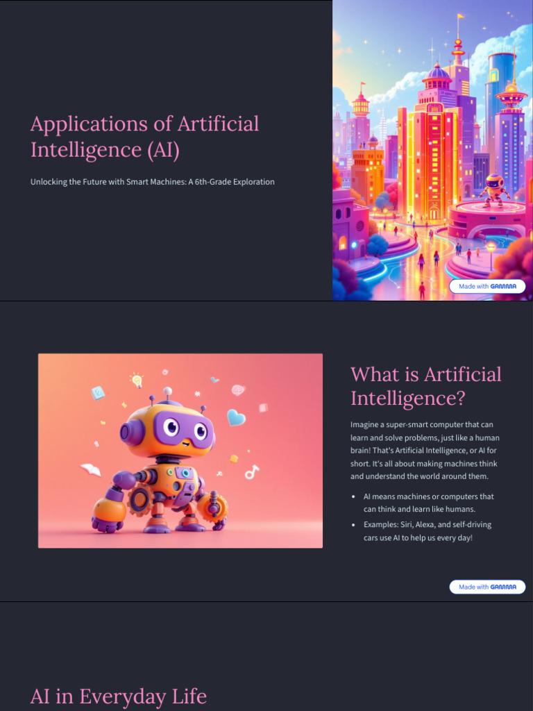 Applications of Artificial Intelligence AI | PDF | Artificial ...