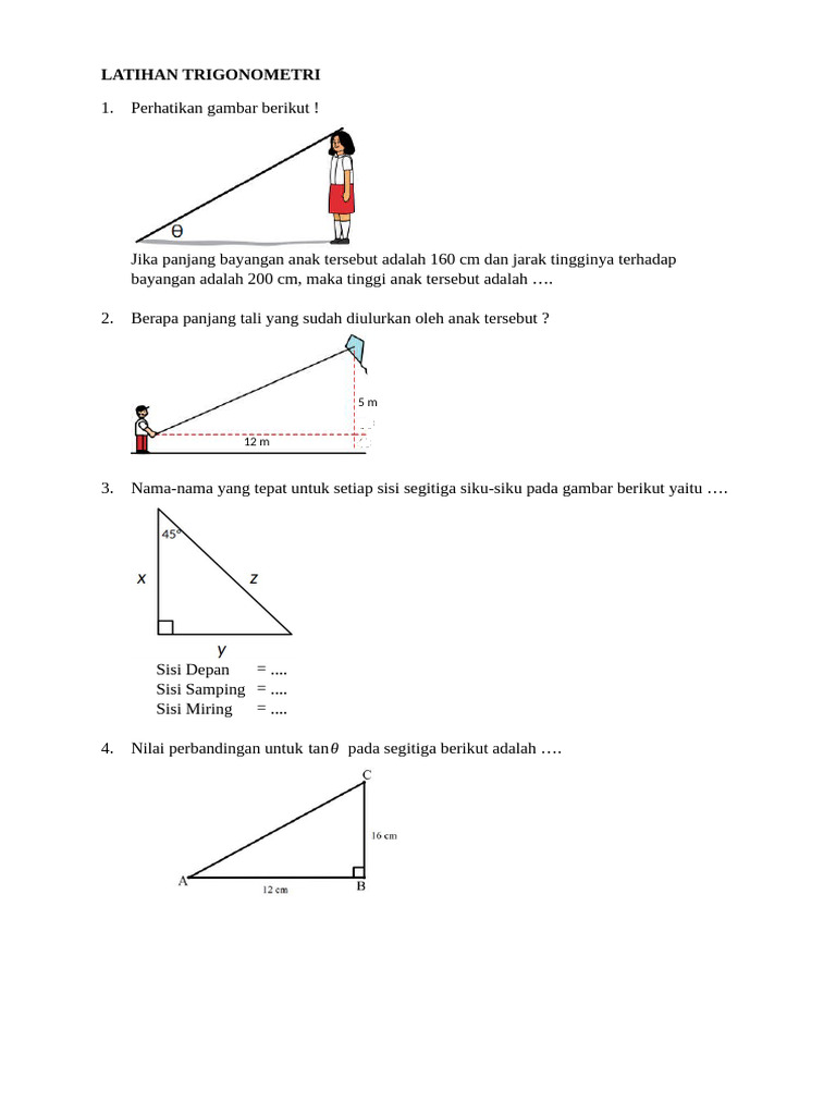 Latihan Trigonometri | PDF