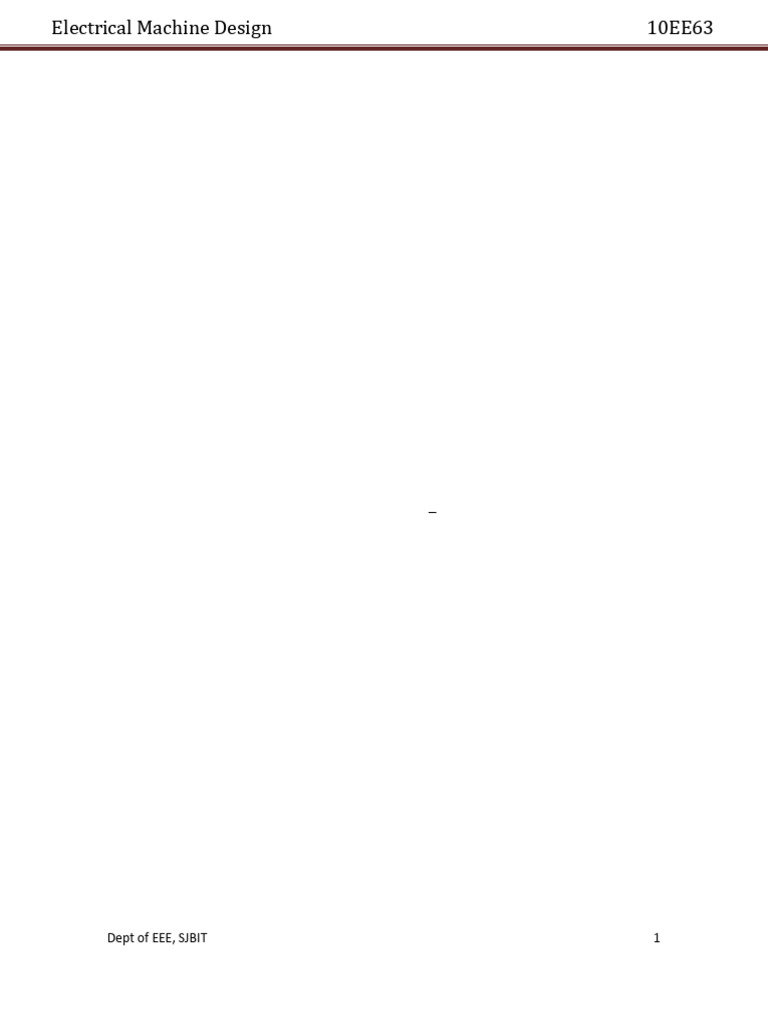 EMD Notes | PDF | Ferromagnetism | Electric Motor