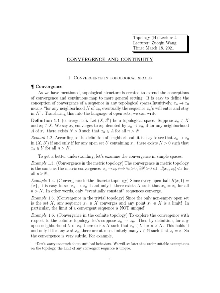 Lec04 | PDF | Continuous Function | Vector Space