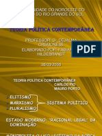 TEORIA POLÍTICA CONTEMPORÂNEA - Carlos Pio e Mauro Porto