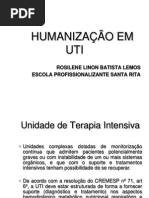 HUMANIZAÇÃO EM UTI