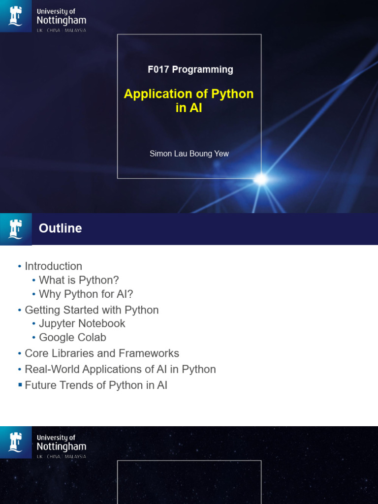 Application of Python in AI | PDF | Python (Programming Language ...