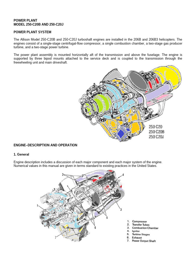 Bell 206 B 3 Power Plant | PDF | Pump | Jet Fuel