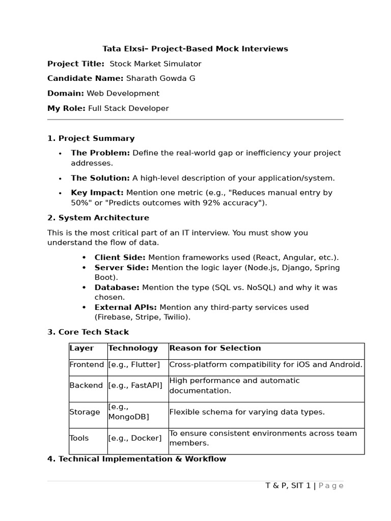 Project Presentation Template IT (1) | PDF | Databases | Information ...