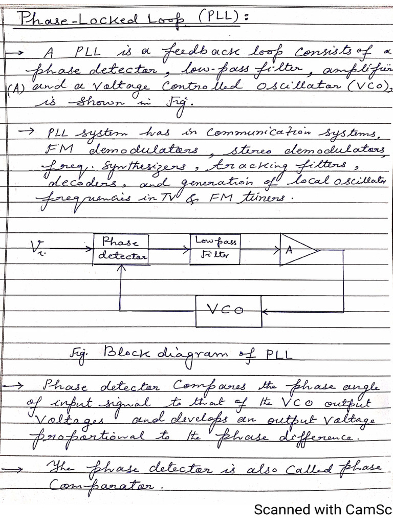 Phase Locked Loop | PDF