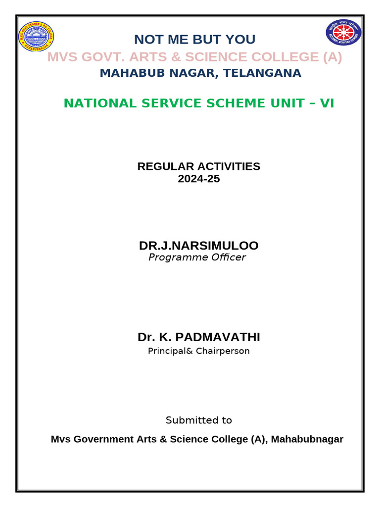 Narsim 24-25 NSS (1) | PDF