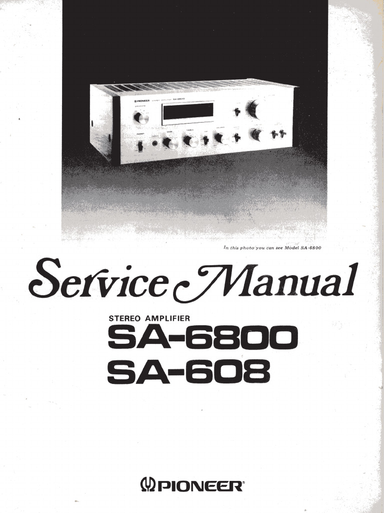 Pioneer Sa 6800 | PDF