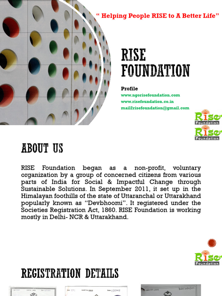 RISE Foundation Profile | PDF | Economy And The Environment | Natural ...