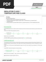 Insulation and Temperature Rise Classes | PDF | Thermal Insulation ...