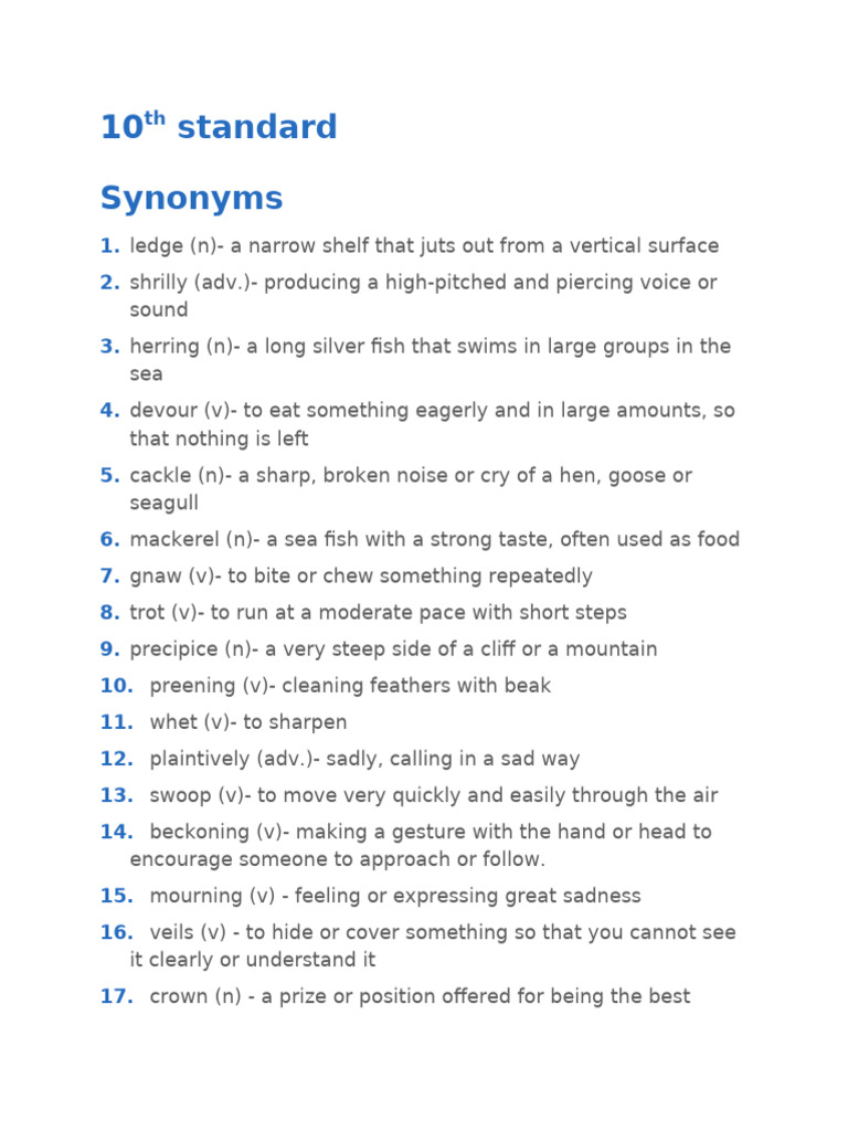 10th Standard | PDF