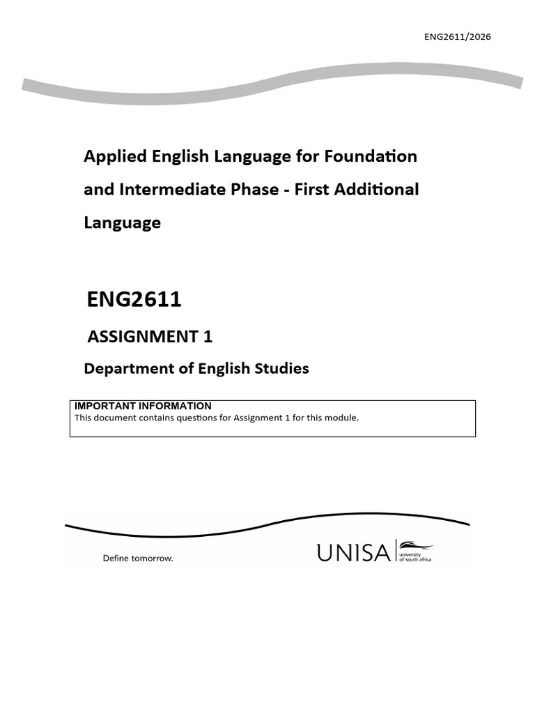 Assignment 1 - 2026 | PDF | Essays | Cognition