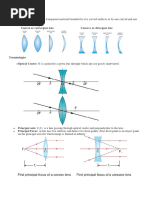 Lens Sign Conventions Explained | PDF | Optics | Light
