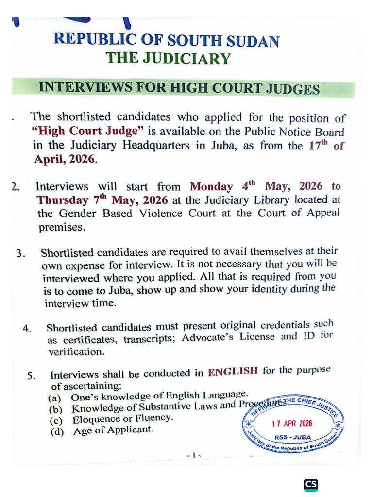 Joss High Court Shortlisted Judges | PDF