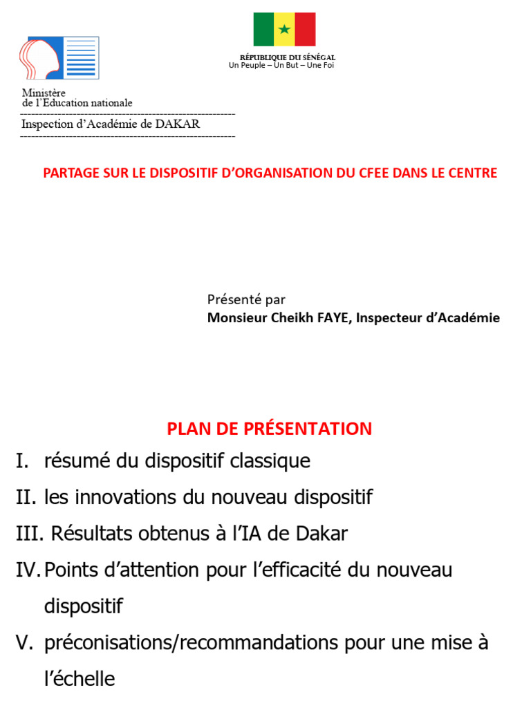 Cfee Dans Le Centre | PDF