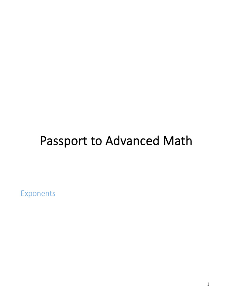 2.1 | PDF | Exponential Function | Exponentiation