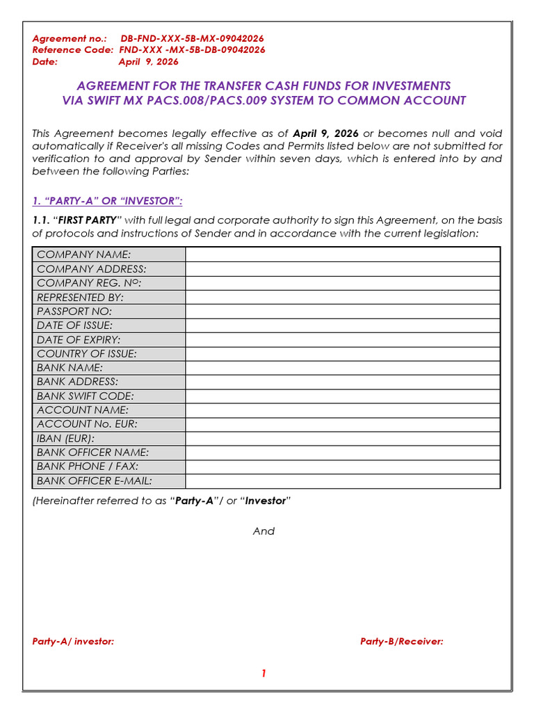 00082) DRAFT MX 008,009 TRANSFER DB 5 BI_docx-3 | PDF | Banks