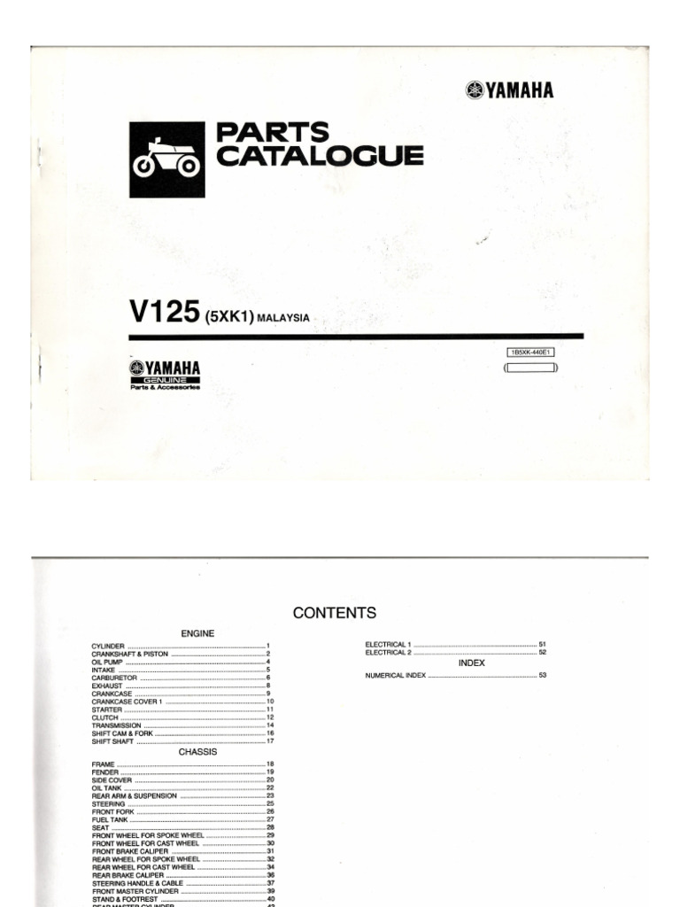 125z Part Catalog 2004 | PDF
