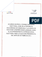 Acuerdo de Acompañamiento CNE-Unasur