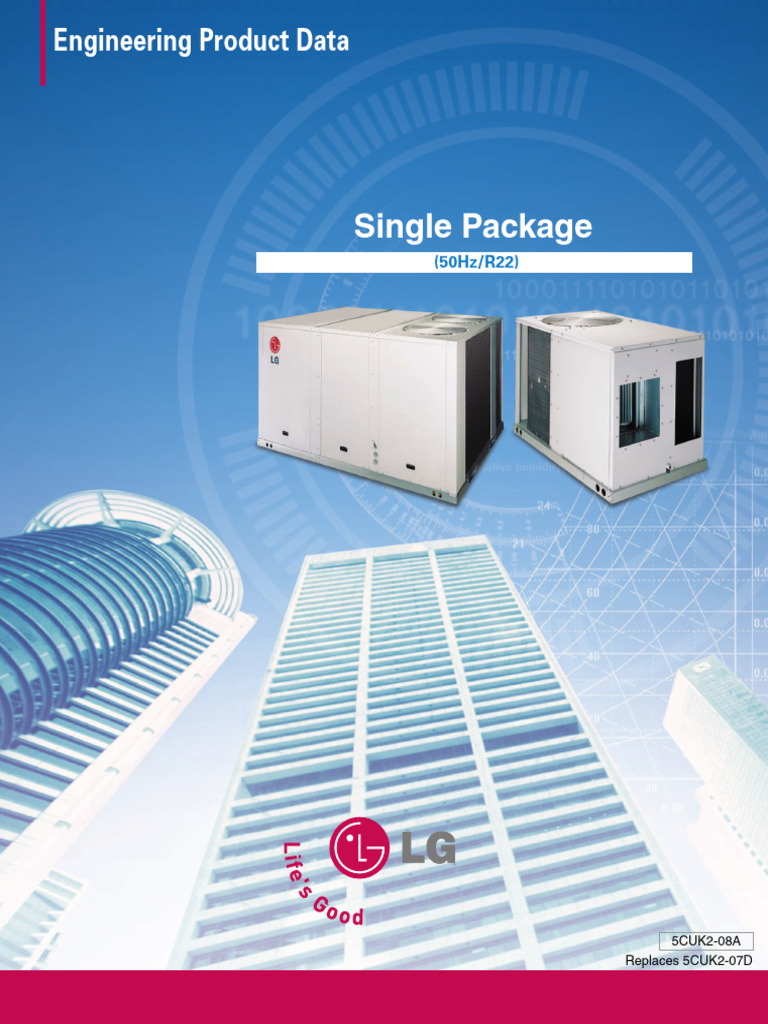 Single Package 50 HZ R 22 | PDF | Air Conditioning | Heat Pump