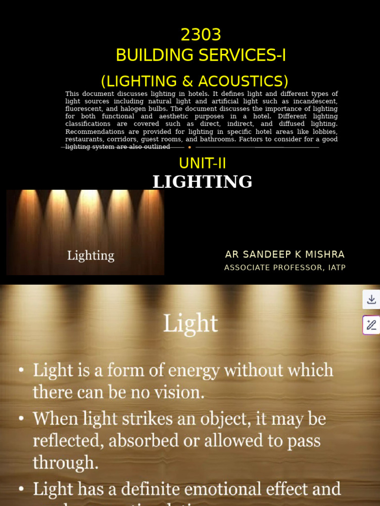 Lighting 1 | PDF