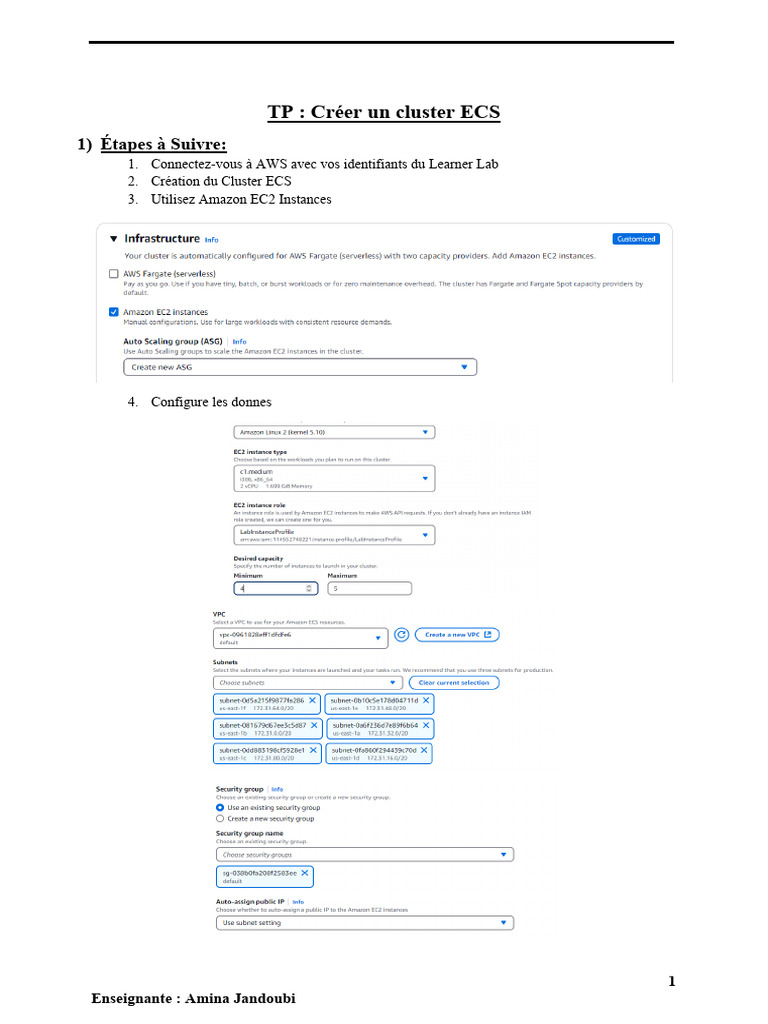 TP ECS Version | PDF