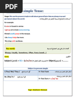 Present Simple Tense Explained | PDF | Verb | Syntax