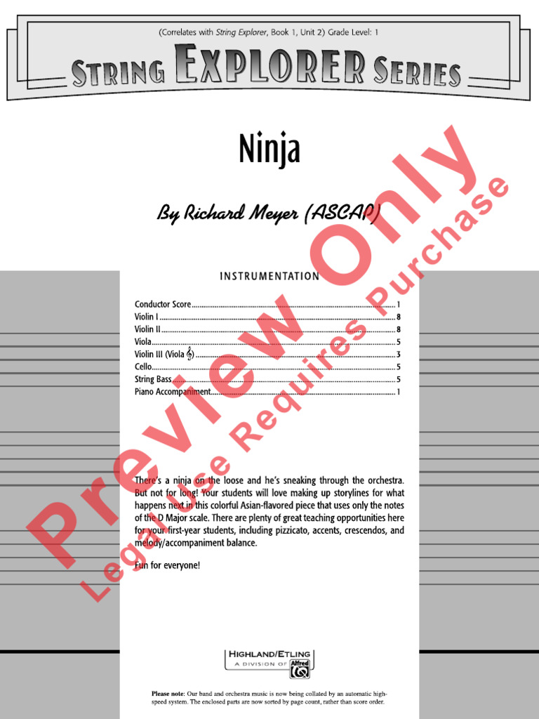 Ninja By Strings | PDF