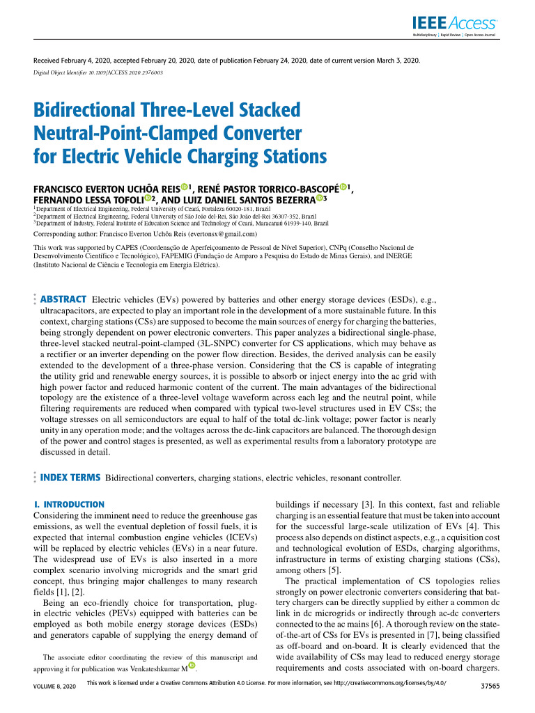 Bidirectional Three-Level Stacked Neutral-Point-Clamped Converter for ...