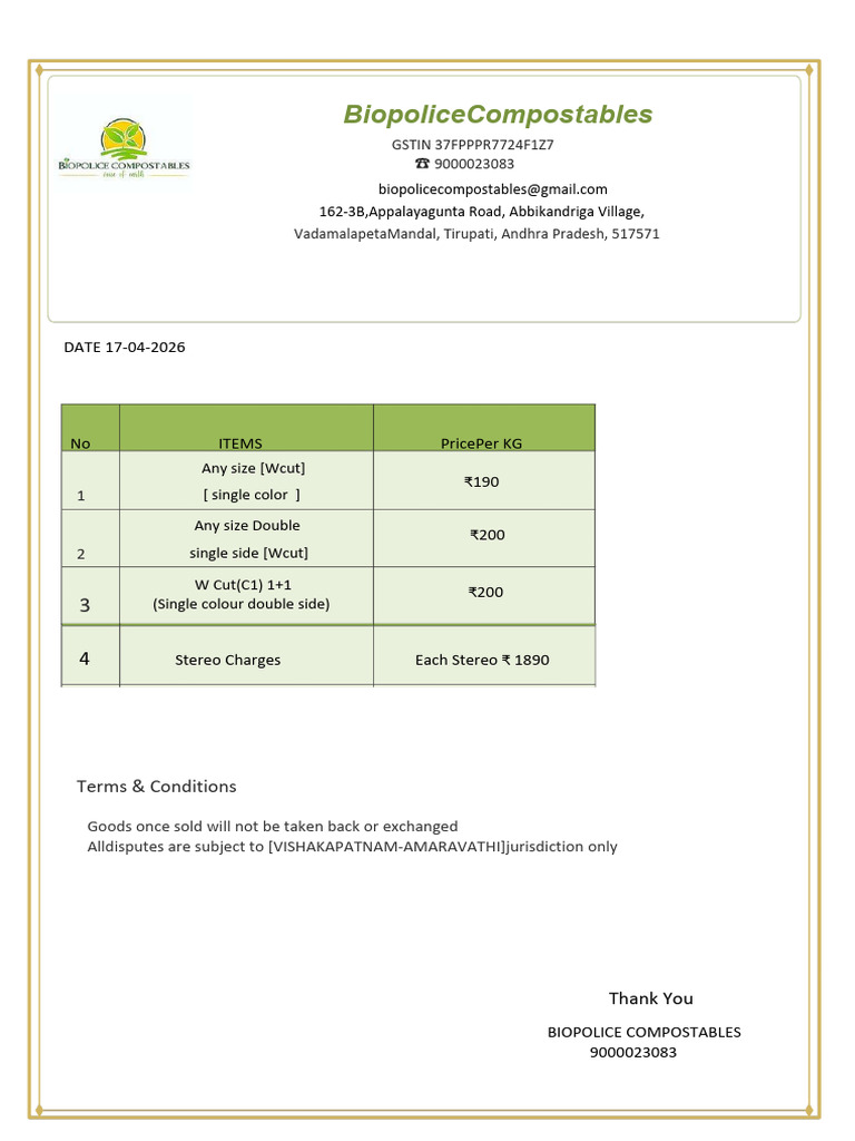 Biopolice Compostables Invoice Template (1) .PDF 20260417 114512 0000 | PDF