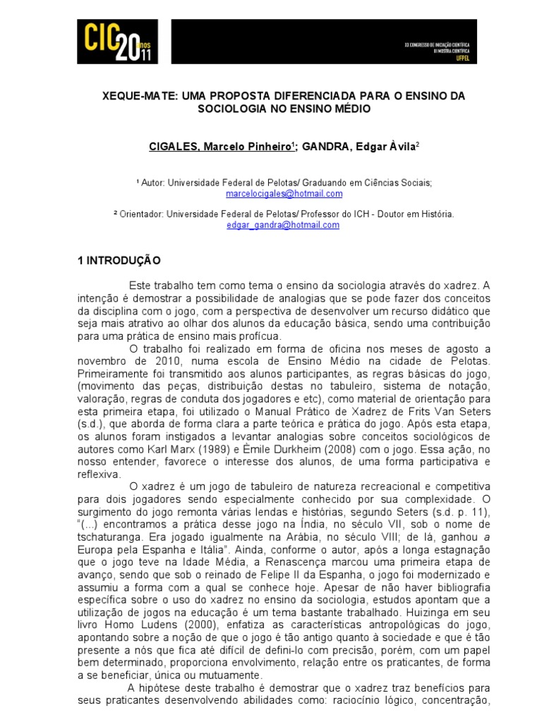 Xeque-mate educativo: Alunos das escolas municipais de Teresina