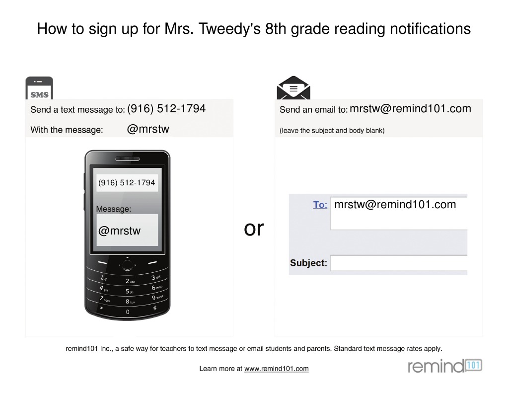 8th Grade Reading Remind101 | PDF