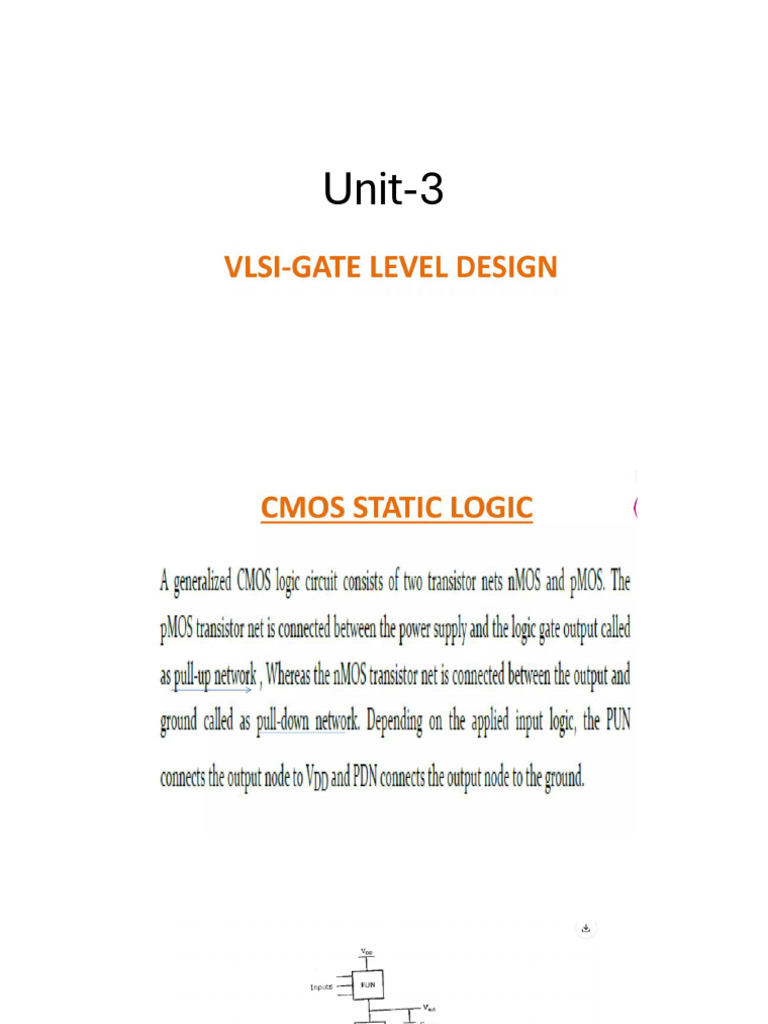 Cmos Vlsi Design Unit-3 (1) | PDF