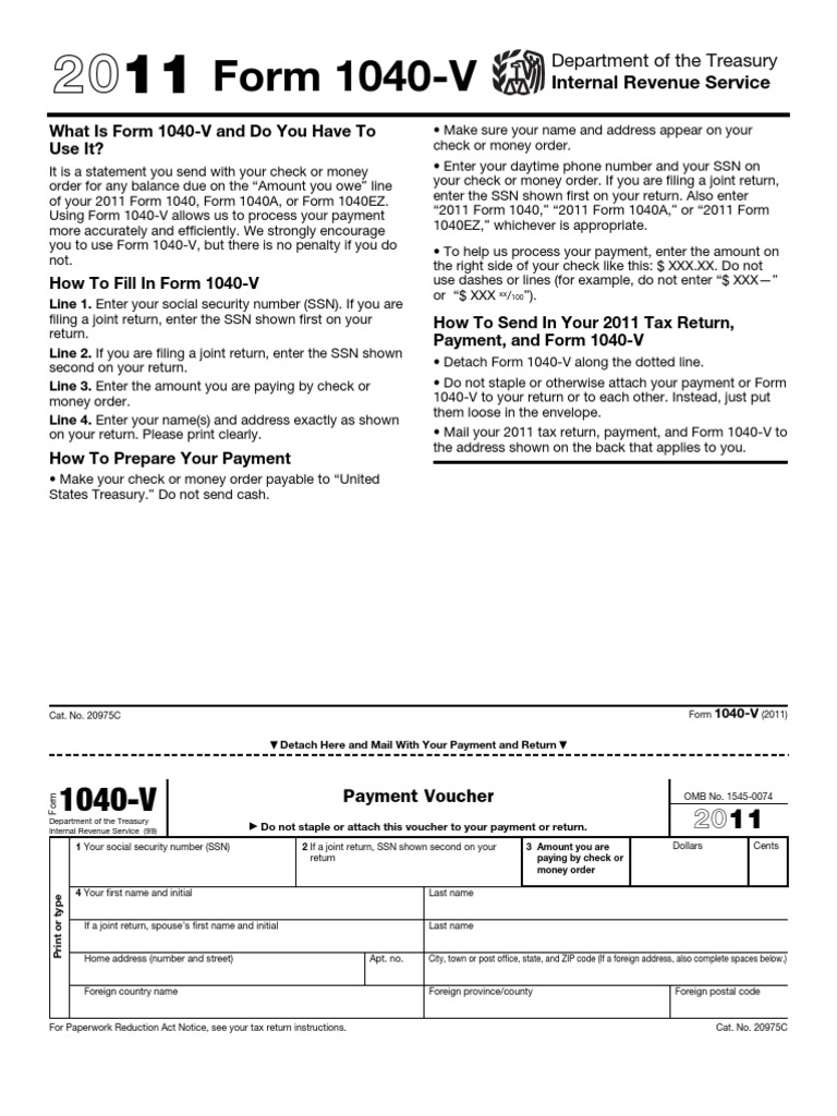 1040 v payment voucher irs tax forms cheque free 30 day trial scribd