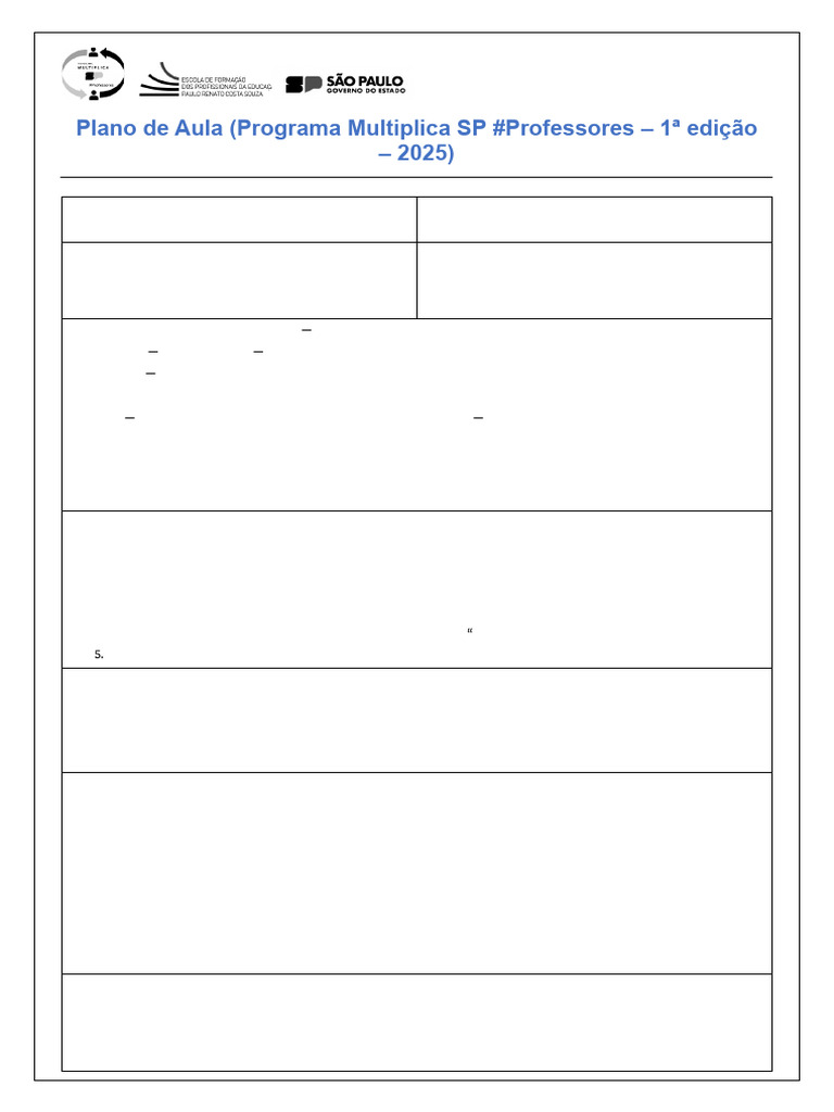 Plano de Aula Multiplica | PDF | Lição | Educação Financeira