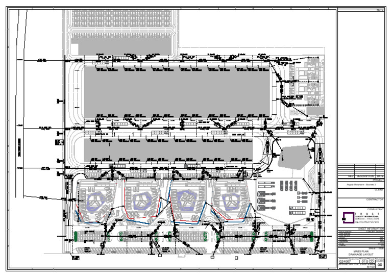 241023m-100 Mass Plan - Drainage Layout a3 | PDF