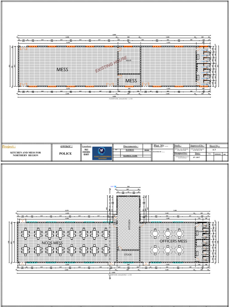 Drawings Kitchen and Mess for Northern Region . | PDF | Military Life