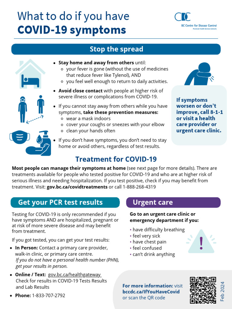 BC CDC - COVID19 Self Isolation & Post Testing Guidelines | PDF ...