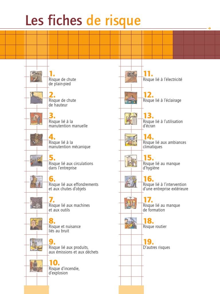 10 - Fiches de Risque | PDF | Électricité | Bruit