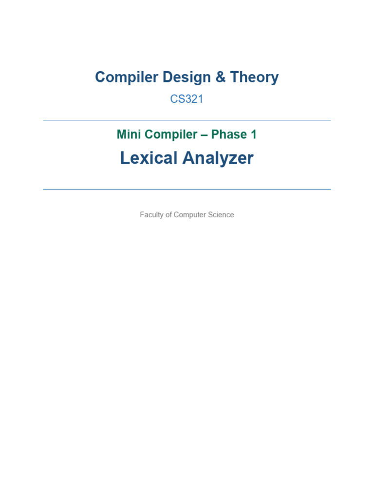 Lexical_Analyzer_Notes | PDF | Software Engineering | Computing