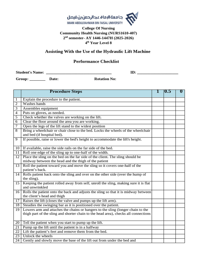 2026 Haydraulic L. Machine Performance Check List | PDF | Elevator ...