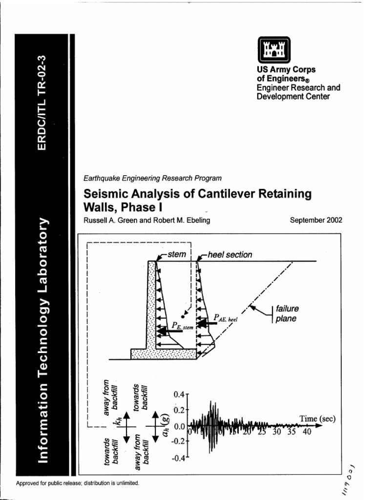 Seismic Analysis of Cantilever Retaining Walls | PDF | Force | Low Pass ...