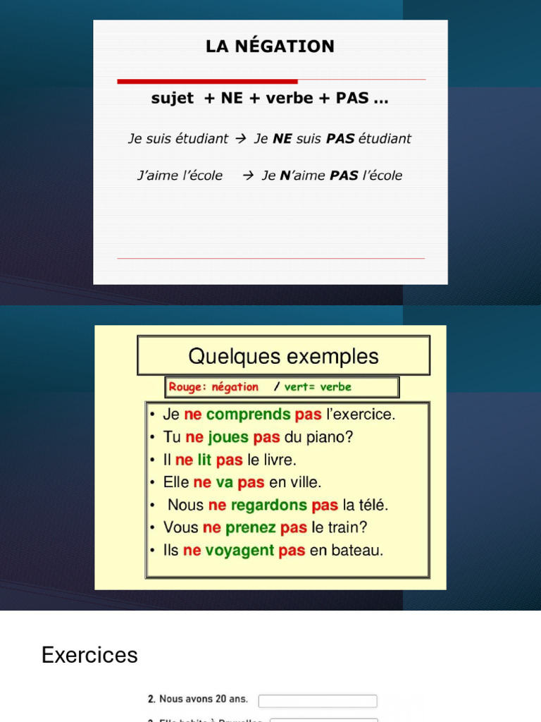 négation | PDF