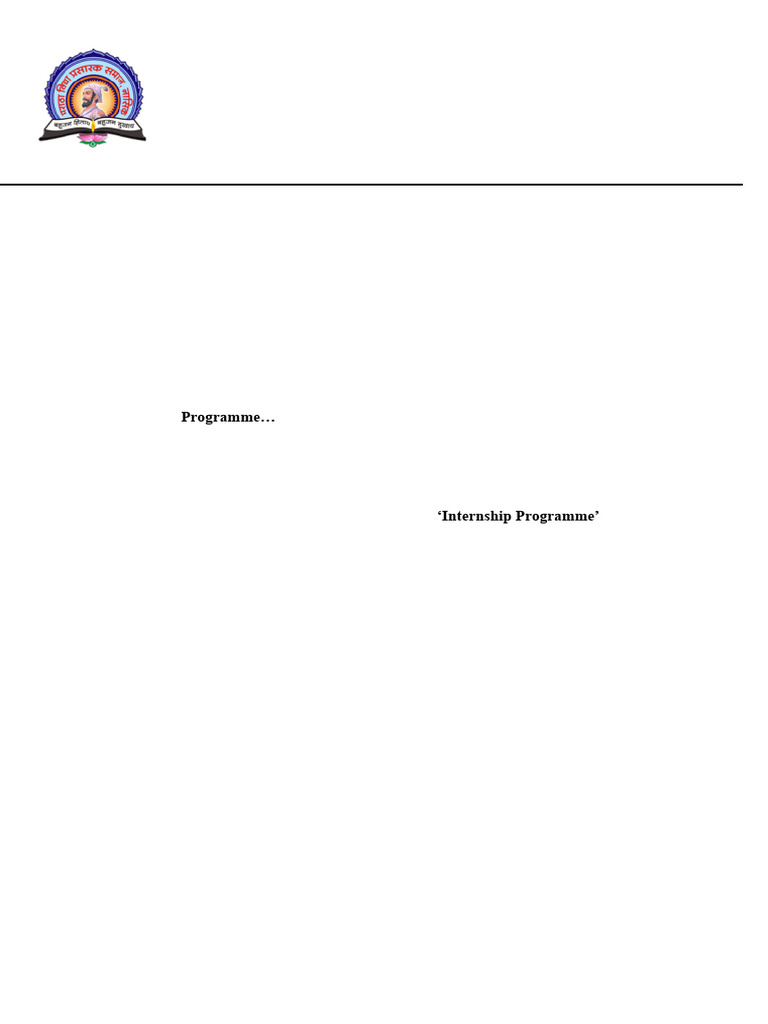 Intership Programme | PDF