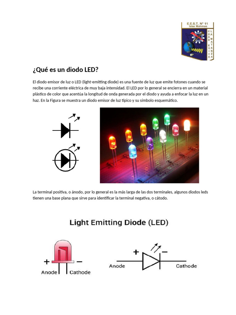 Qué Es Un Diodo LED | PDF | Diodo emisor de luz | Diodo