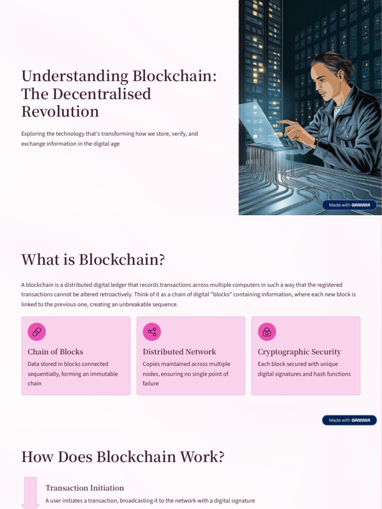 Understanding Blockchain the Decentralised Revolution | PDF | Computing ...