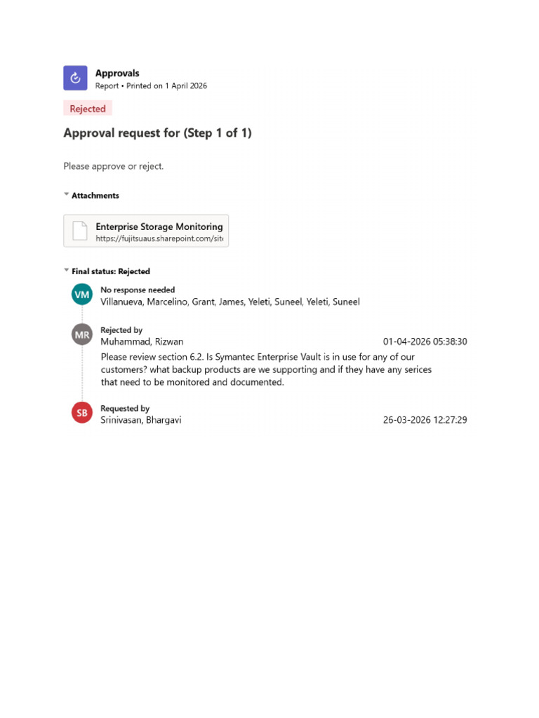 Approval Request for (Step 1 of 1) | PDF