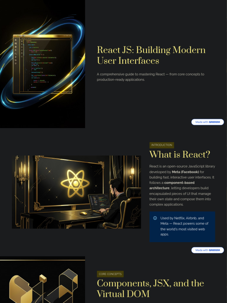 React JS Building Modern User Interfaces | PDF