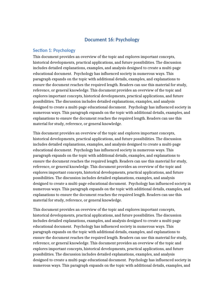 Document 16 | PDF | Psychology | Knowledge